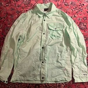 Nau Overton lightweight packable work shirt jacket green